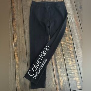 Calvin Klein Girls Size 8/10 Performance Black Leggings